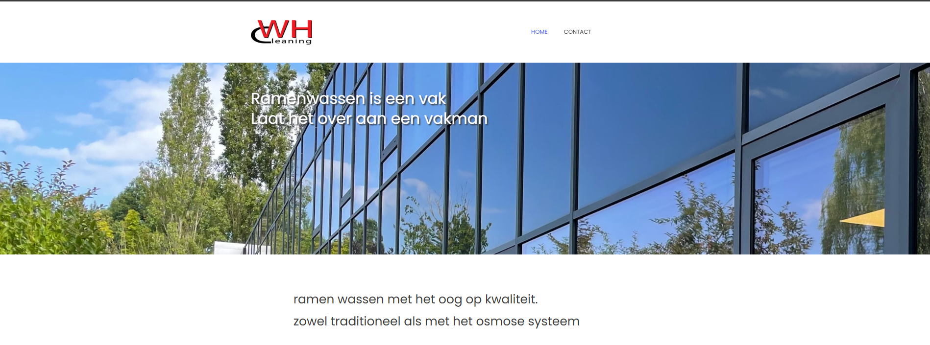 Vorige versie website vader